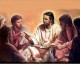 Jesus partilha o pao com os discipulos
